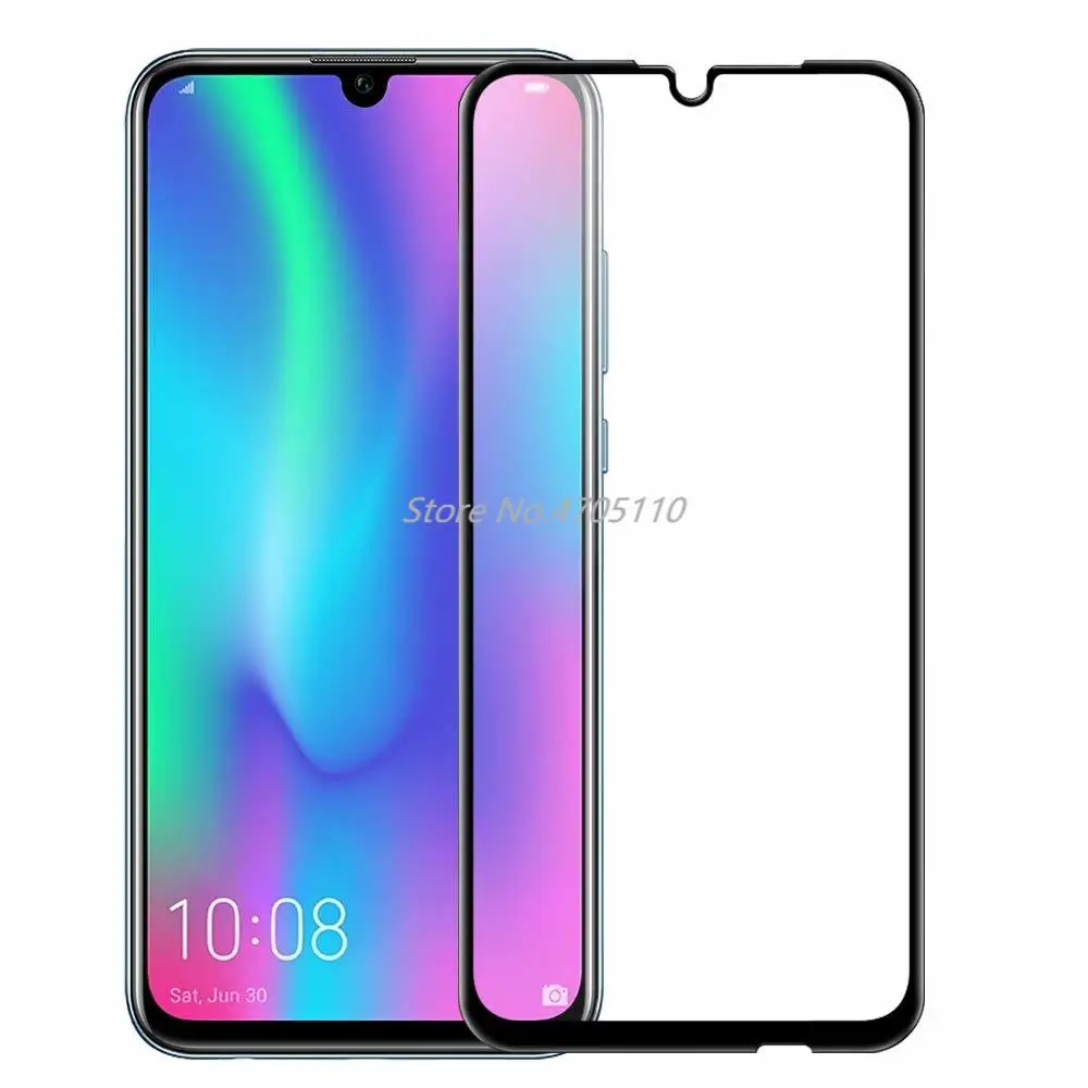 9H 9D полное покрытие экрана протектор для HuaWei Honor 10 Lite закаленное стекло P Smart 2019