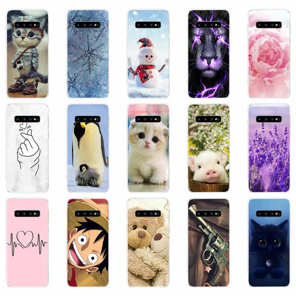 Per Samsung Galaxy S10 Custodia S10Plus Custodia In Silicone Tpu Cover Phone S10 E 10E Custodia Per Samsung S10 Plus G975F S10 Sm-G973F Custodia