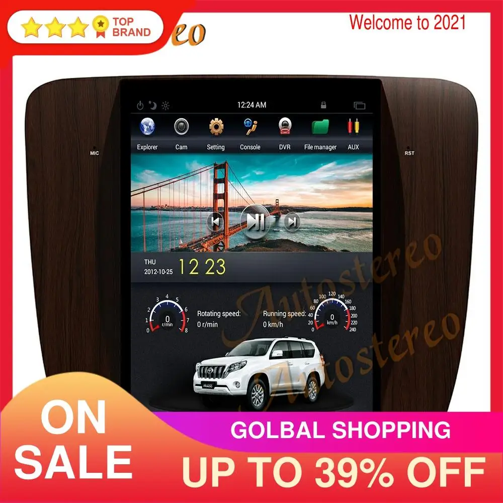 Для Chevrolet Tahoe 2007 2013 вертикальный экран PX6 Android9 Автомобильный GPS навигатор Авто
