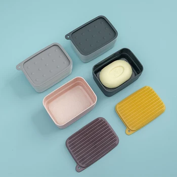 

Soap Box Dishes Washing Scrubber Tool JO LIFE Multifunctional Cleaning Brush Kitchen Wall Mounted Sponge Brush Detachable Drain