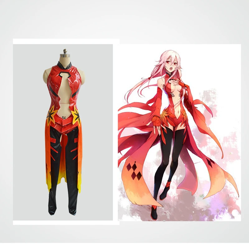 

Anime Guilty Crown Cosplay Costumes Inori Yuzuriha Cosplay Costume Combat Uniform Halloween Carnival Party Women Cosplay Costume