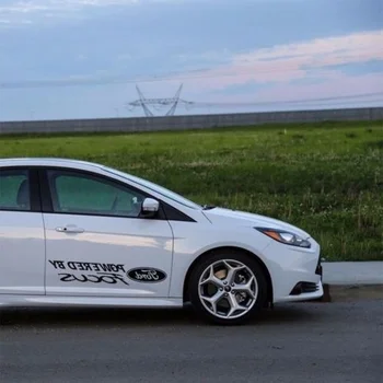 

For 1Pair/2Pcs 2X Multiple Color Graphics Powered By Focus Symbol Car Racing Body Decal Sticker