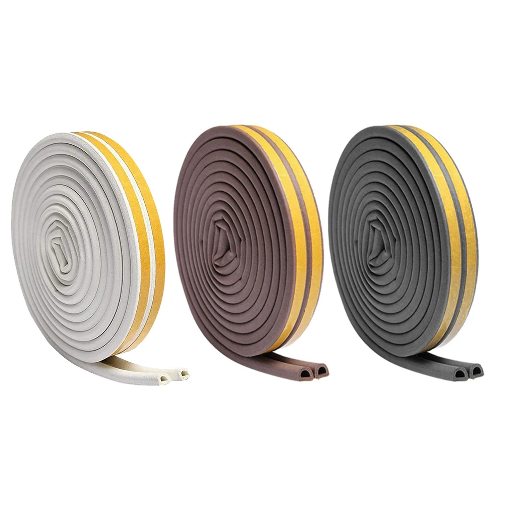 

2Pcs Hot Sale Doors Windows Foam Sealing Strips Soundproof Anti Collision PVC Frame Side Draft Stopper Indoor Supplies
