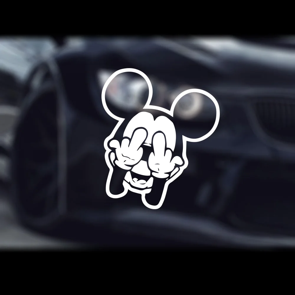 

Cartoon Mickey Mouse Auto Sticker Reflective Waterproof Vinyl Funny Car Stickers Accessories For Car Decal