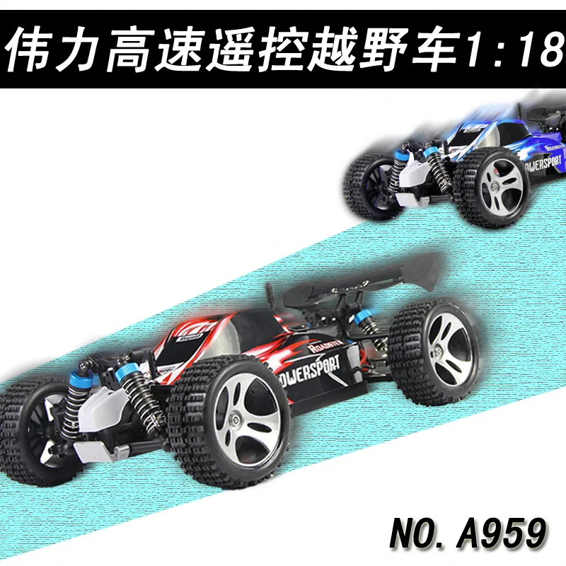 

Weili 2.4G High-Speed Four-Wheel Drive Stunt Remote Control Racing Car Fully Ratio off-Road Vehicle A959 Toy Car Remote Control