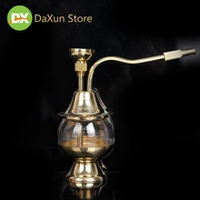 Двойное использование медный съемный кальян портативный мужской дымовой горшок кальяна винтажная Классическая креативная трубка для кальяна Кальян
