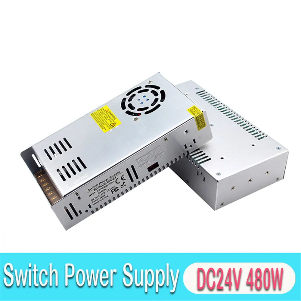 Профессиональная печать DC24V 300 Вт 350 Вт 360 Вт 400 Вт 480 Вт 500 Вт трансформаторы переменного тока в постоянный 24 в переключатель питания для 3d принтера
