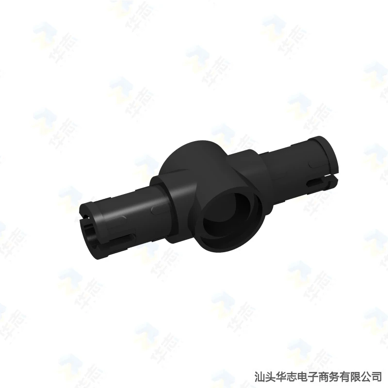 High techPin Connector Hub with 2 Pins Friction Ridges Lengthwise MOC DIY building block accessories parts 87082 |