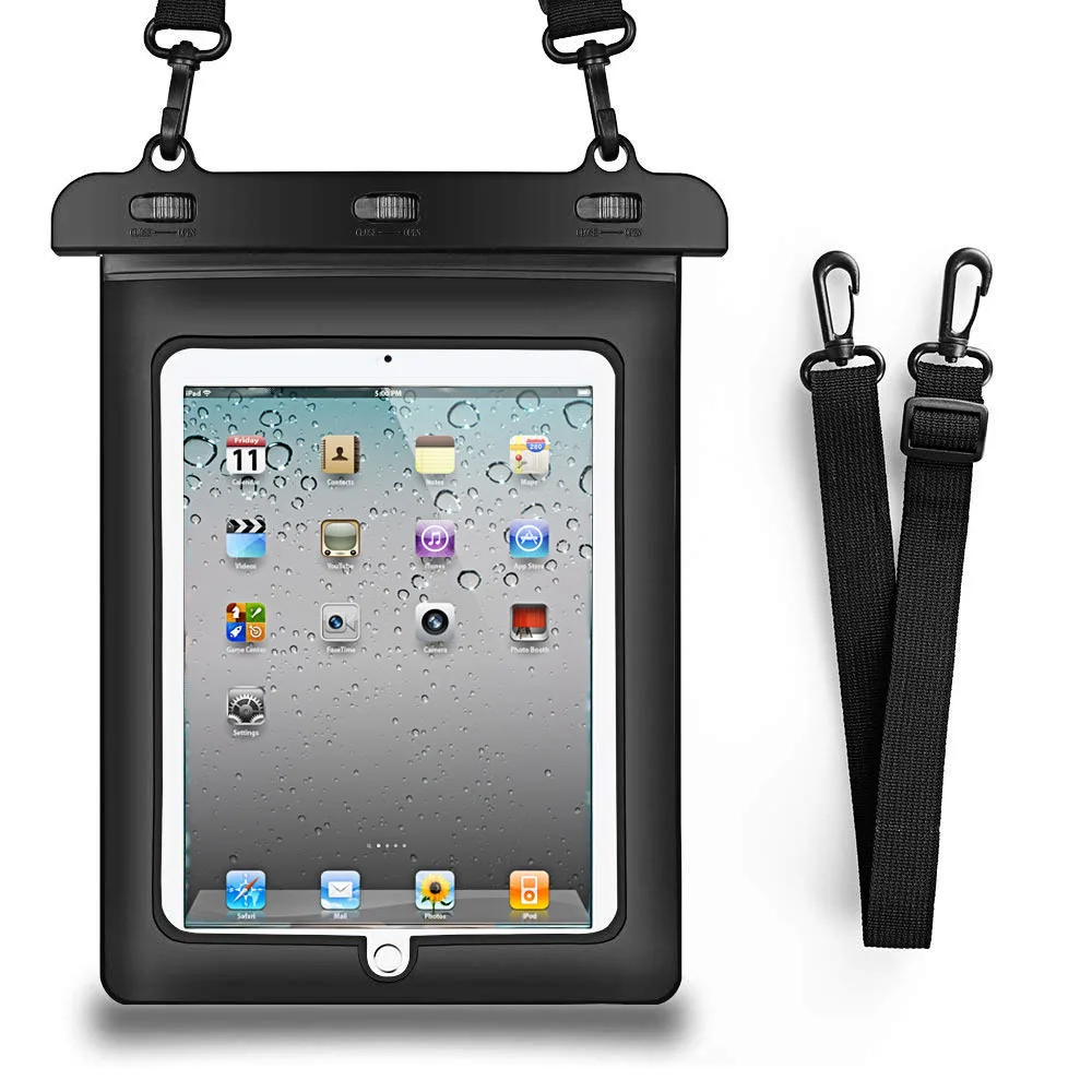 Открытый Большой размер водонепроницаемый чехол для телефона Ipad10-Inch ПВХ плоская водонепроницаемая сумка
