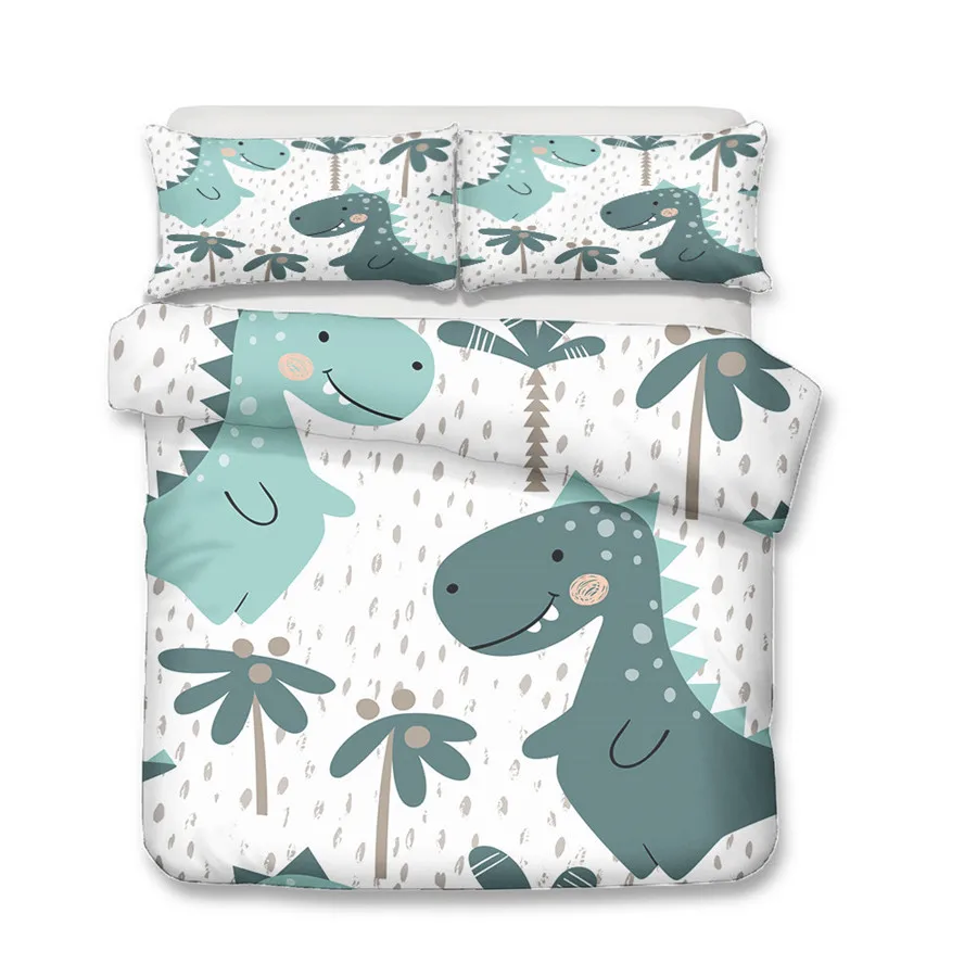 A Bedding Set 3D Printed Duvet Cover Bed Set Dinosaur Home Textiles for Adults Bedclothes with Pillowcase#DG10