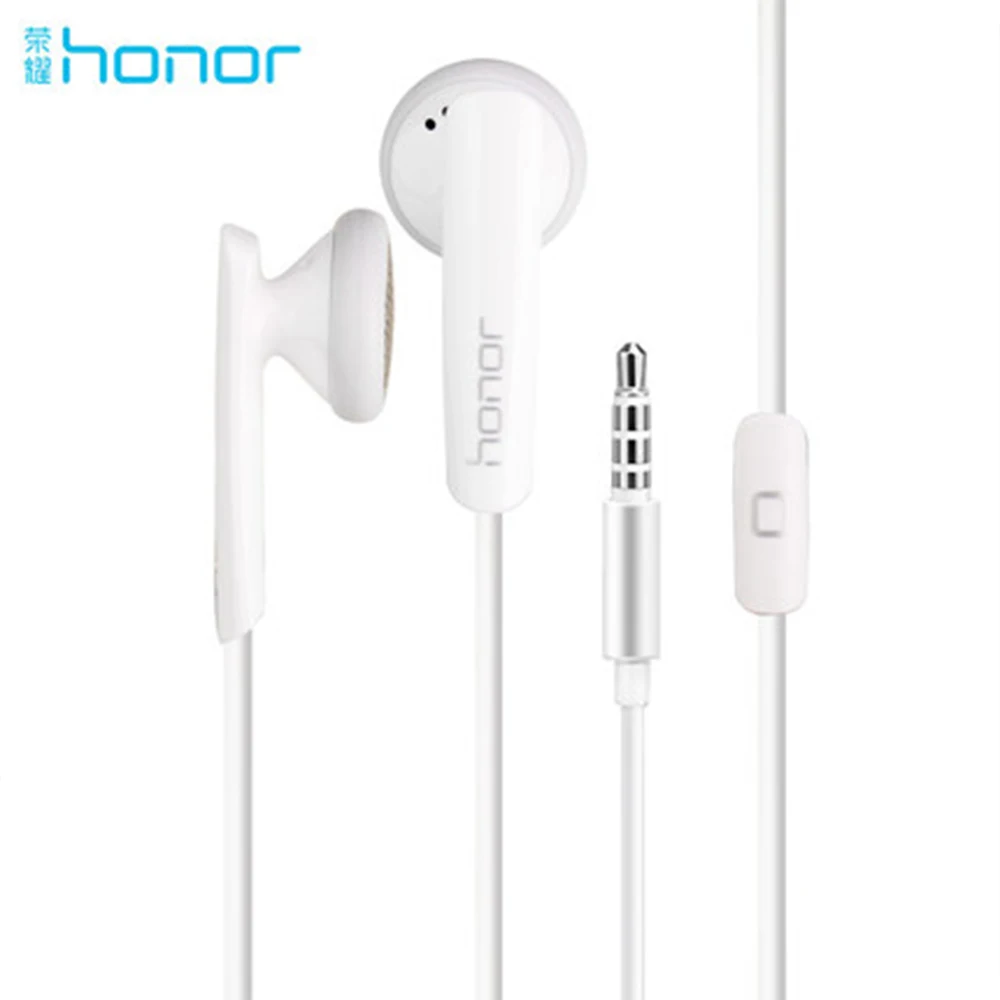 Huawei Honor AM110 наушники 3,5 мм наушники-вкладыши с проводным управлением микрофоном для huawei xiaomi смартфон MP3 - Цвет: No packaging