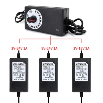 

Adjustable Power Supply, AC 100V-240V to DC 3V-12V,3V-24V,9V-24V 1-24V,24V-36V,1A 2A 3A 5A Universal Adapter for CCTV/LED Strip