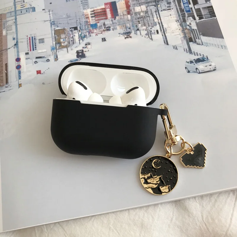 Милый кулон Cosmic Moon для Apple Airpods Pro 3 силиконовые чехлы наушников с Bluetooth чехол