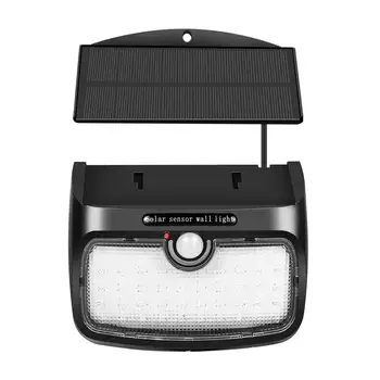 

800lm 48 2835 LED Separable Solar Light Good Transmittance Waterproof Human Motion Sensor Wall Lamp for Outdoor Yard Garden