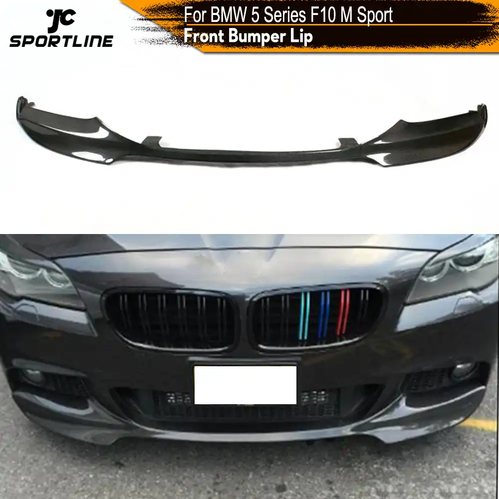 For Bmw 5 Series 525i 528i F10 M Tech M Sport Carbon Fiber Front Bumper Lip Splitters Spoiler 11 16 Frp Black Front Lip Spoiler Sport Bumperslip Spoiler Aliexpress