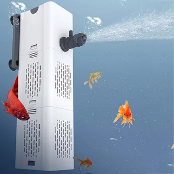 여과기 수족관, 산소 공기 물고기 탱크 필터 수족관 필터 펌프 물고기 탱크 펌프 220V 워터 펌프 수족관 DIY 상자 스폰지 박테리아 볼 링