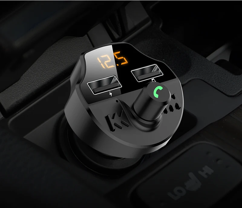 Автомобильный комплект, Bluetooth 5,0, fm-передатчик, двойной USB, быстрое зарядное устройство, lcd, беспроводной, Bluetooth, громкая связь, музыка, аудио приемник, авто MP3 плеер