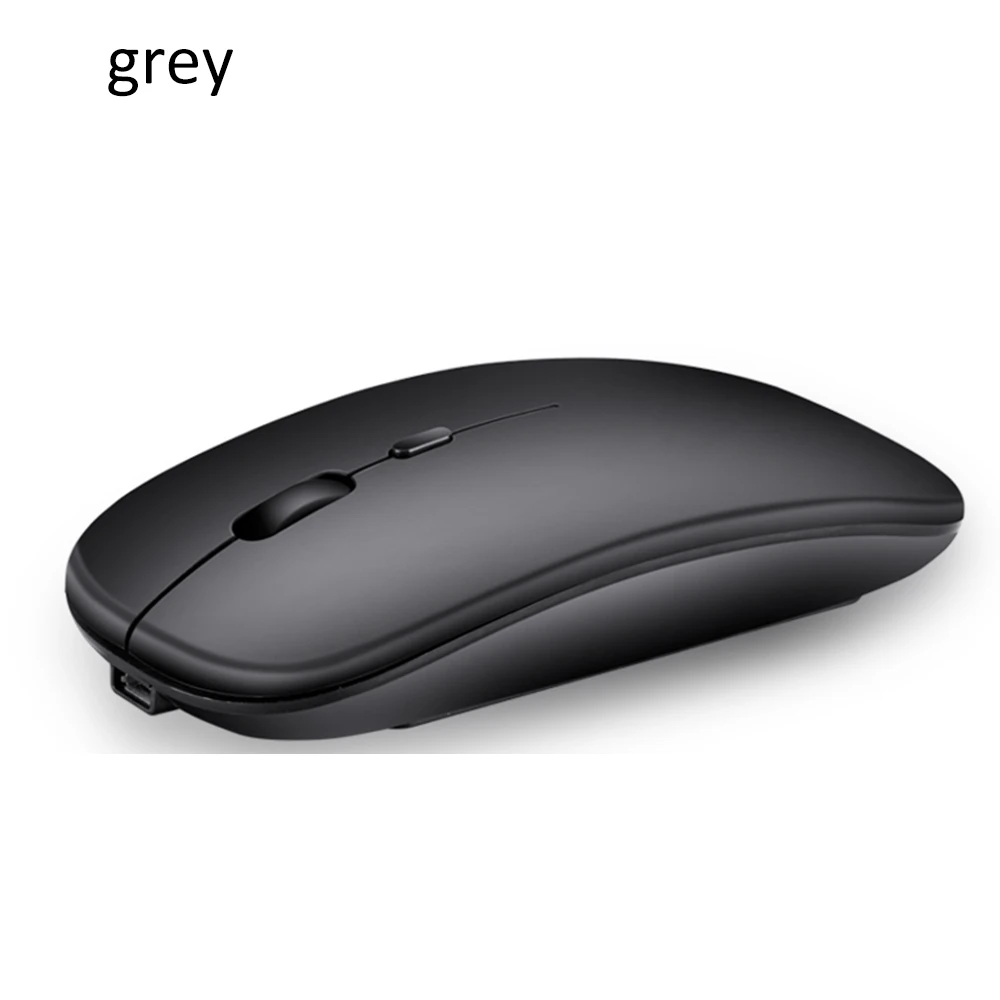 Серый X1 Wireless Mouse Bluetooth 5.0+ 2.4GHz Mouse Dual Mode Charging Mouse Mute Silent Notebook Game Wireless Mouse Portable Mouse - Цвет: Серый
