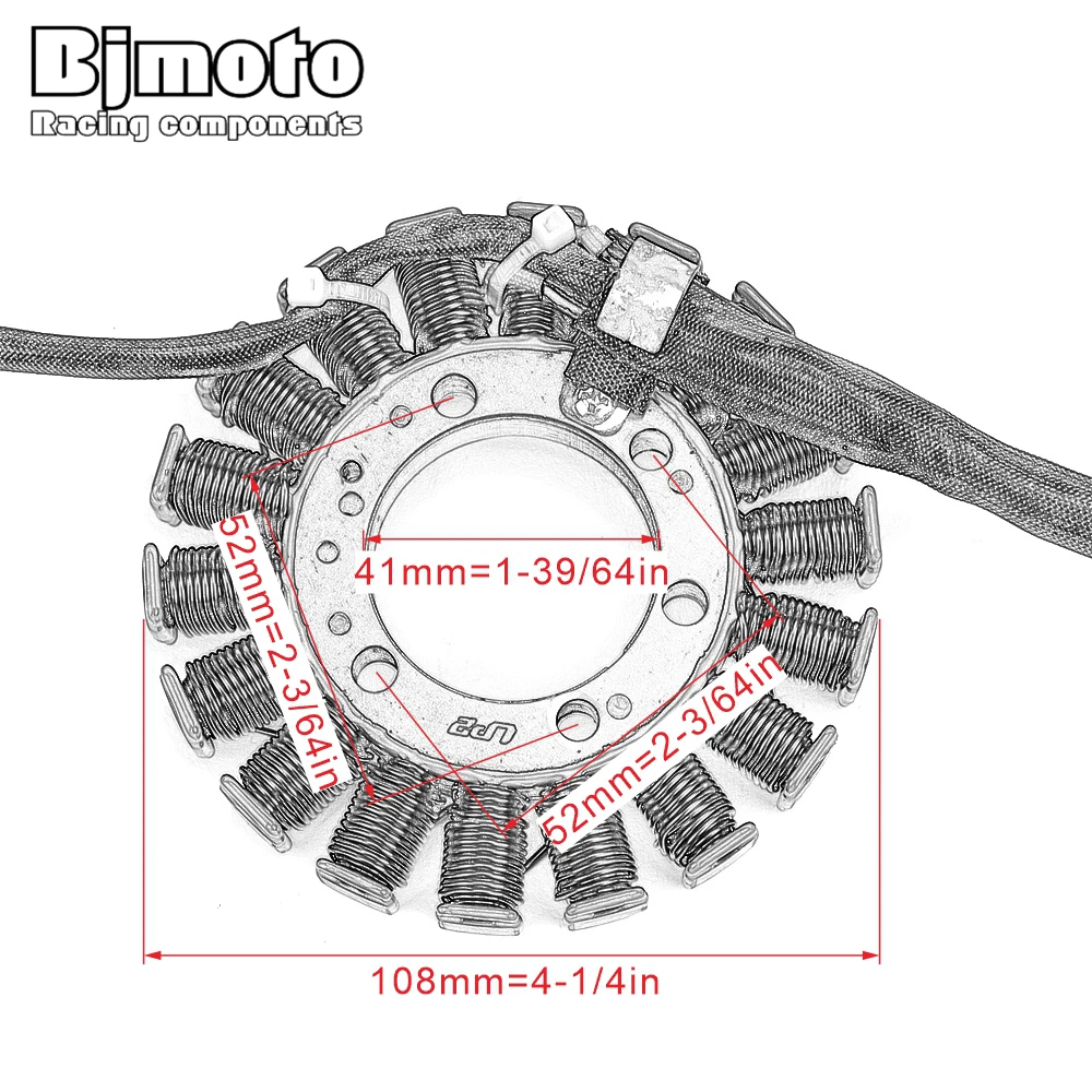 BJMOTO мотоцикл обмотка статора генератора Comp для Suzuki LTR450 LT-R450 Quad Racer 2006-2011 32101-45G10 32101-45G00 32101-45G11