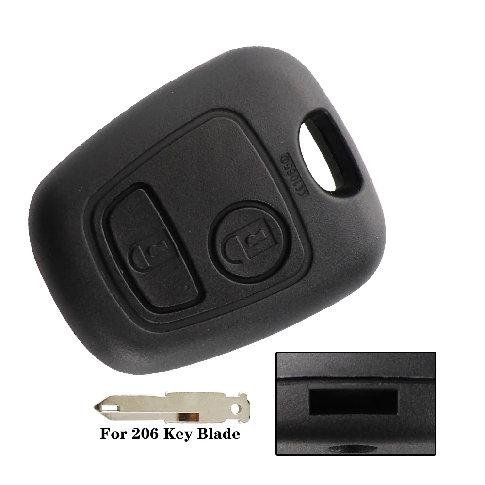 NEUFU 2 Boutons Télécommande Clé Coque Fob Couverture Pour PEUGEOT 106 107 206 207 307 - Auto