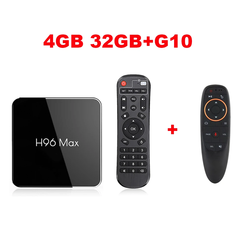 H96 MAX X2 Android tv Box Гб 64 Гб S905X2 Android 8,1 1080P H.265 Smart tv box 4K HD Поддержка Google Store Netflix Youtube - Цвет: 32G normal and voice