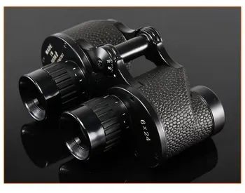 

Soviet-style Binocular-adjustable 6X24 Leather Bag Portable HD Low-light Night Vision All-terrain Binoculars