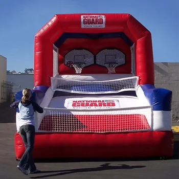 

Customized Giant Commercial Grade Inflatable Basket Outdoor Basketball Shooting Inflables Sports Competitive Game for Adult Kids