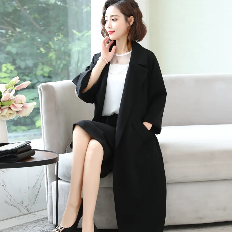 

Loose-Fit Versatile Warm Comfortable Long by Age Slimming Cool Simple And Elegant 2019 New Style Fashion