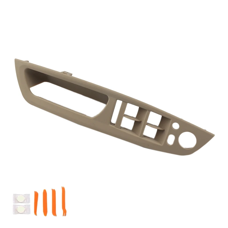 x6 e71 08-14 Steel Door Armrest Window Switch Cover Trim for BMW X5 E70 07-13