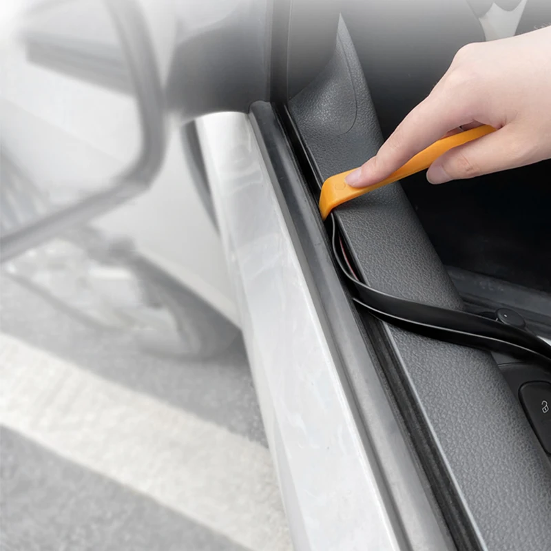Diyユニバーサルカースタイリングv型ドア窓ガラスシールストリップゴムステッカー防音外部ステッカー自動車の付属品 Aliexpress 自動車 バイク