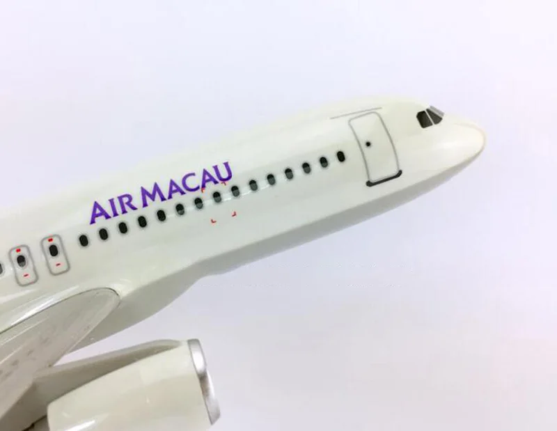 36 см 1/100 boeing Airbus A320-200 модель Air Macau airlines с базовым сплавом самолет коллекционный дисплей коллекция моделей