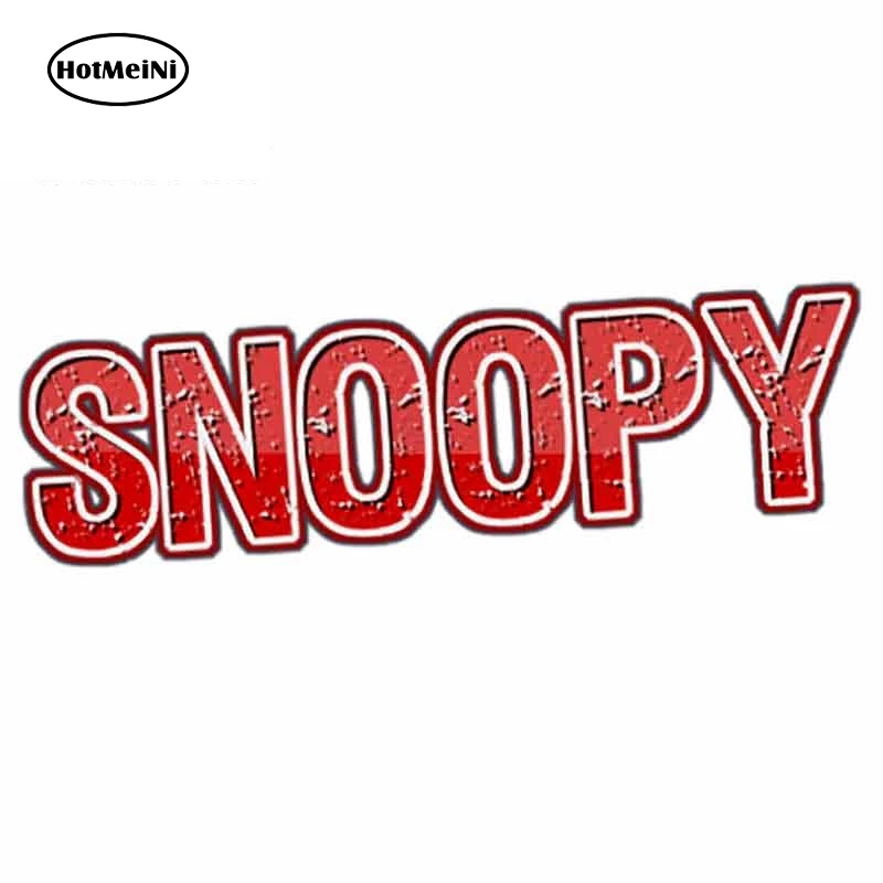 HotMeiNi 13 см x 4 7 для Snoopy логотип аниме водонепроницаемые наклейки автомобиля доски