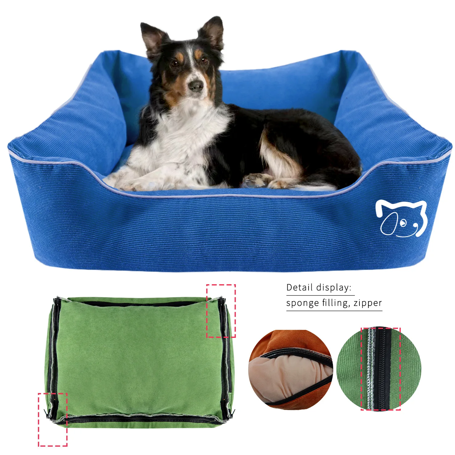 Super Soft Sofa Dog Beds Waterproof Bottom Soft Fleece Warm Bed For