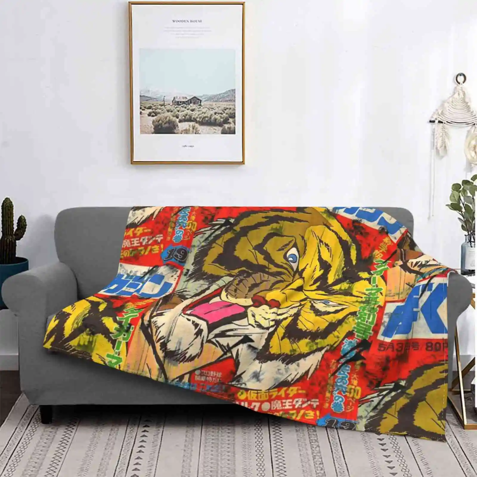 Maschera Tigre Prezzo Basso Nuova Stampa Novità Moda Morbida Coperta Calda Tigre Tigre Uomo Tigerman Uomo Tigre Vintage Anime Manga