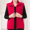 Plus Size Autumn Women Polar Fleece Fabric Vest Large Sleeveless Jacket Fashion Zipper Women's Leisure gilet 3