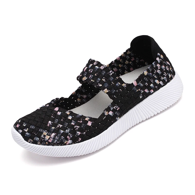 1915Black color Г.; nuevas zapatillas de deporte de moda para mujer; zapatos casuales; zapatos de verano de malla para mujer; zapatillas transp - Цвет: 1915Black color