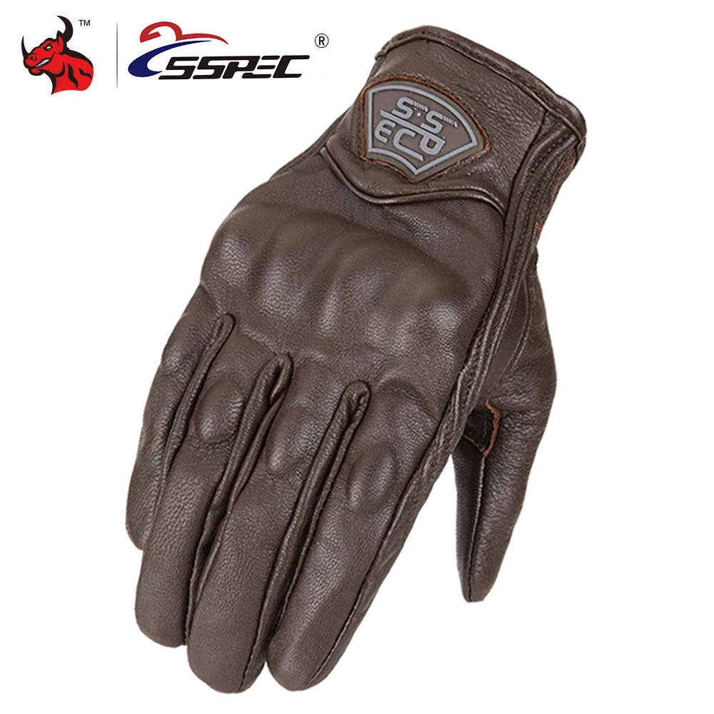 

SSPEC Motorcycle Gloves Full Finger Moto Gloves Gant Moto Guantes Breathable Motorbike Riding Racing Glove for Summer