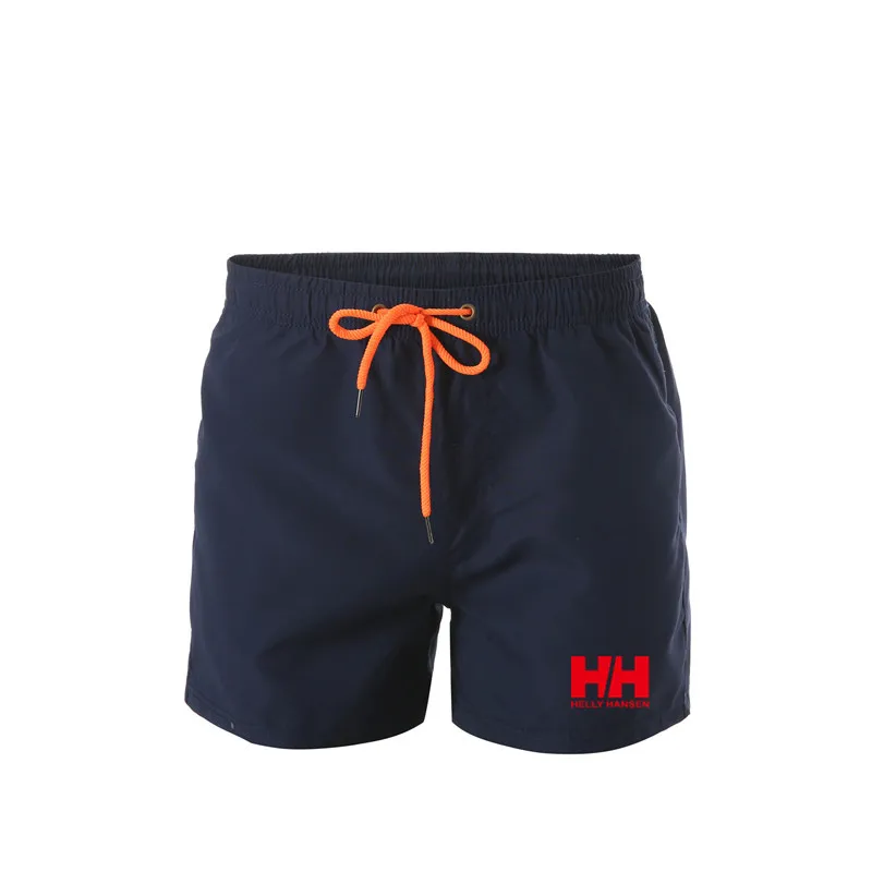 

2019 Summer New Mens Shorts HELLY HH Printed Casual Beach Shorts man Quality Comfortable Elastic Waist Brand Clothing