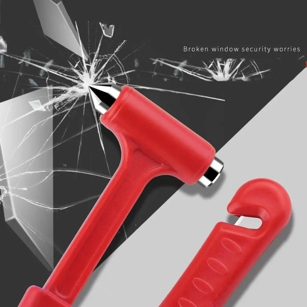 Safety Hammer With Small Knife For Rescueing Camping Tool Crack Windows Essential Accessories |