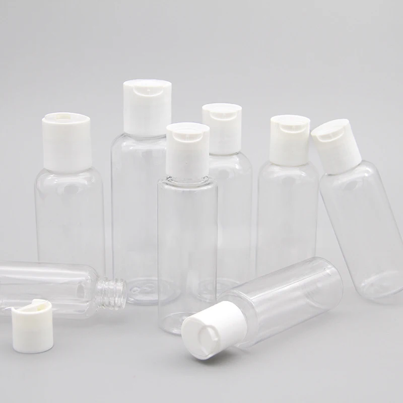 

30pcs 30ml-100ml Plastic PET Clear Emulsion Lotion Bottles Cosmetic Shampoo Containers Travel Vial Liquid Refillable Sub Bottle