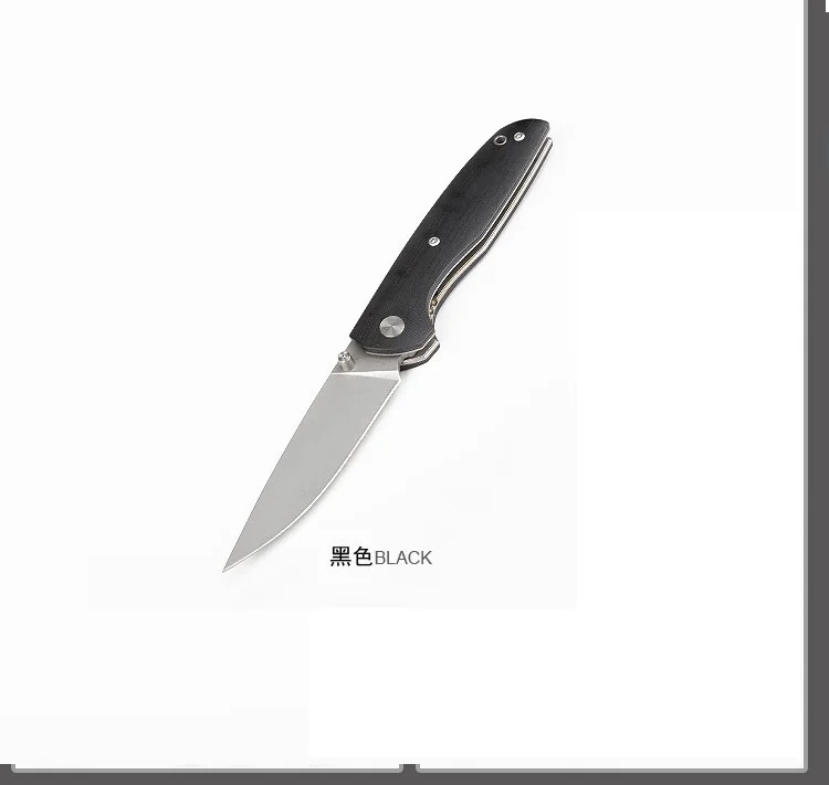 Black TL-D021 складной нож D2 лезвие G10 Ручка Открытый EDC Карманный Кемпинг Фрукты ножи универсальный инструмент - Цвет: Black