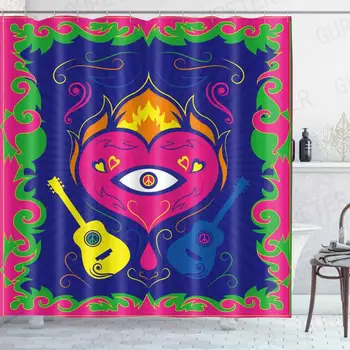 

Modern Abstract Art Cartoon 3d Shower Curtain Bathroom Waterproof Shower Curtain Flower Print Curtains for Bathroom Shower