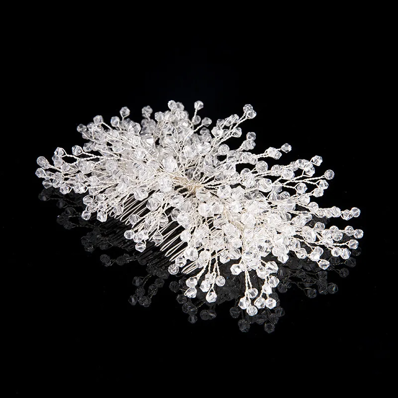 

Bride Headdress Wedding Handmade Crystal Comb Hot Sales Bride Accessories