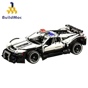 

BulidMOC technic rc car Assassin X19 Racing Model Building Block technic motor moc bricks remote control vehicle children toys