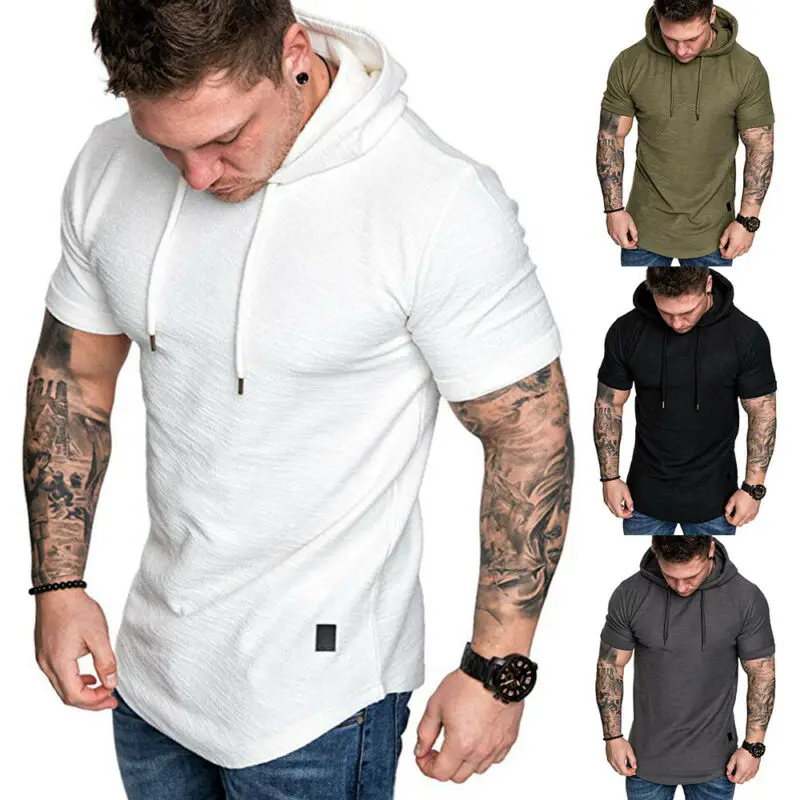 

hirigin Mens Sweatshirt Short Sleeve Autumn Spring Casual Hoodies Top Boy Blouse Tracksuits Sweatshirts Hoodies Men