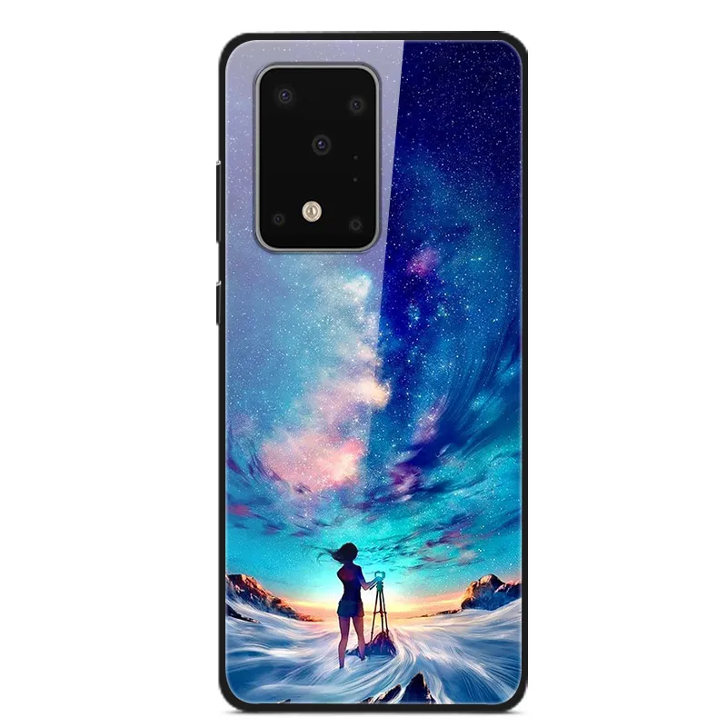 04 Для samsung Galaxy S11 Plus S11E чехол из закаленного стекла жесткий чехол для телефона для samsung Galaxy S11 S11Plus TPU бампер чехол s - Цвет: 04