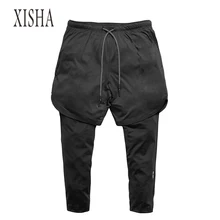 Сексуальные спортивные мужские шорты для фитнеса, спортзала, пробежки, мужские шорты 2 в 1, дышащие шорты для фитнеса, футбола, баскетбола+ леггинсы