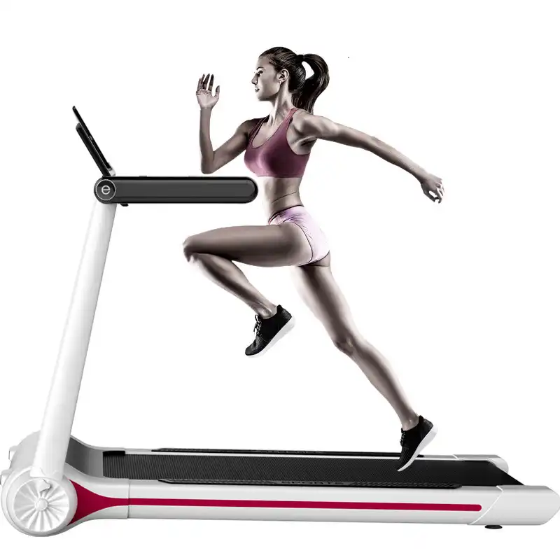 מתקפל עבודה הליכון לבית קטן הליכון חשמלי אילמת עמיד הלם מיני הליכון רחב חגורת ריצה חכם ספורט מכונה