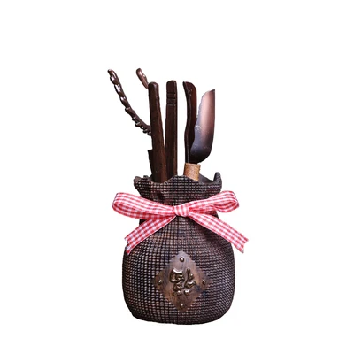High-grade Ebony Wood Kung Fu Tea Set Tea Ceremony Six Gentlemen Set Combination Tea Tray Decoration Accessories Teaware