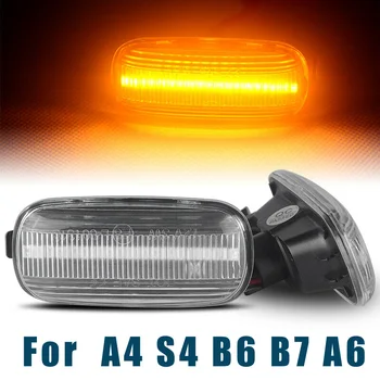 

Side Turn Signal Light Waterproof Amber Water Flowing Pair 2pcs Transparent